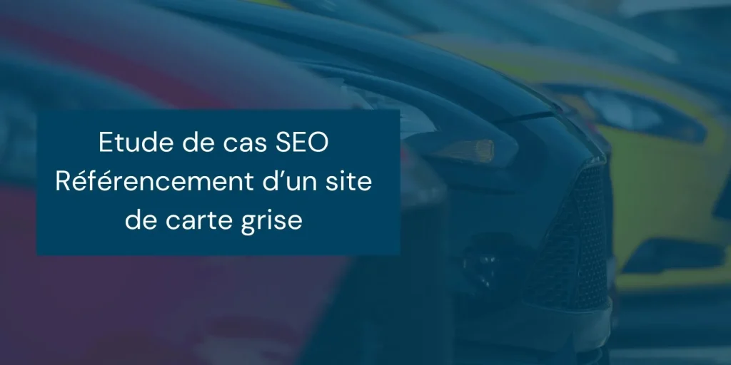 Etude de cas SEO Carte Grise